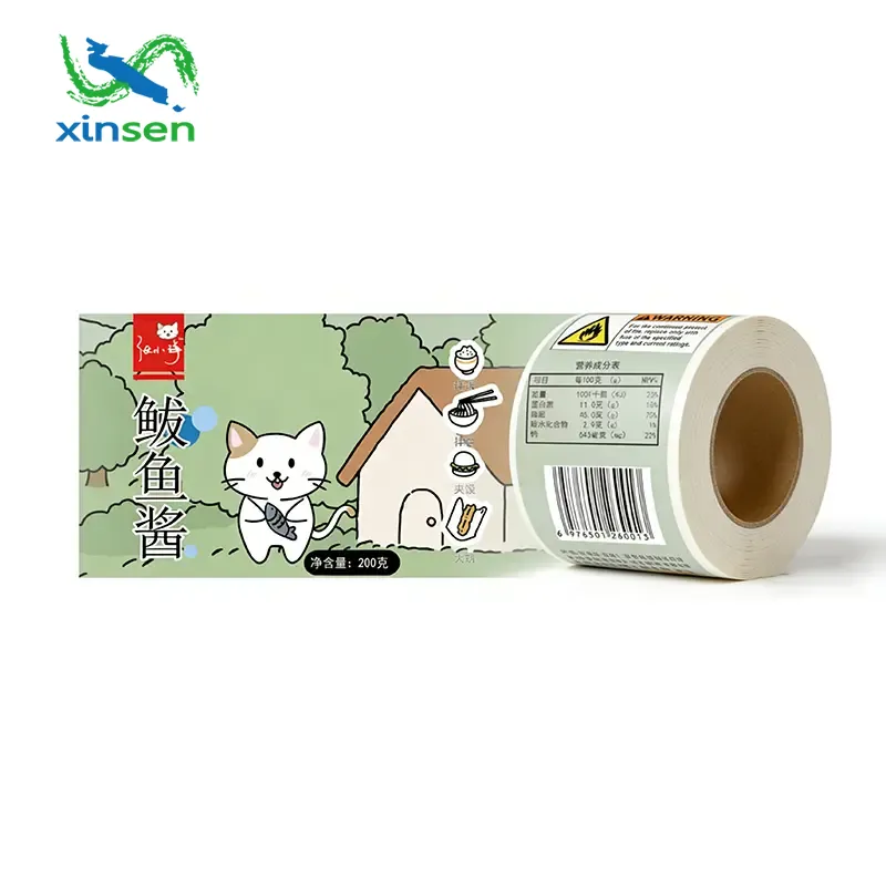 ملصق مقاوم للماء للأغذية المجمدة