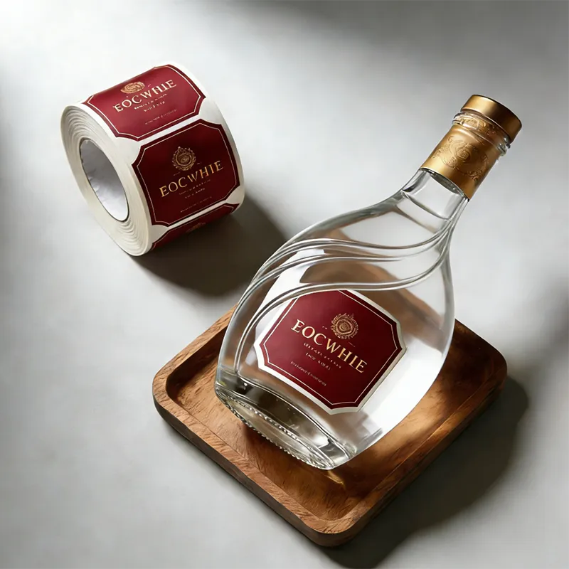 White Liquor Bottle Labels