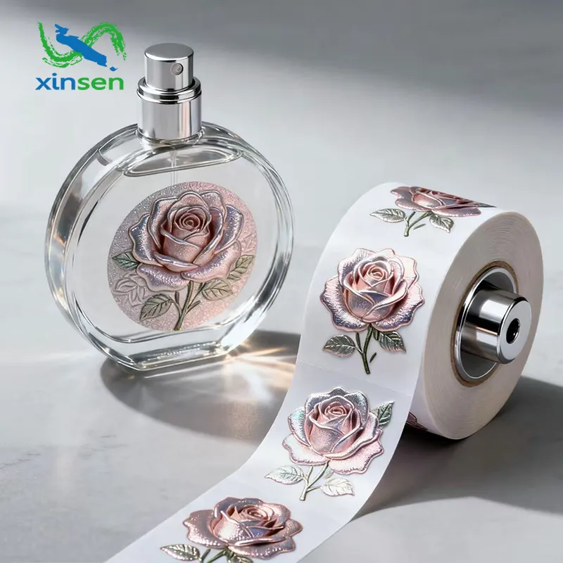 ملصق زجاجة عطر مقاوم للماء